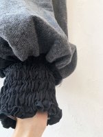 画像4: MARCHE' DE SOEUR/ウールヘリンボンピエロパンツ・杢チャコール (4)