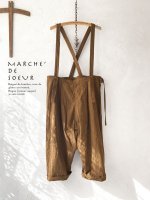 画像1: MARCHE' DE SOEUR／サスペンダーパンツ・杢ブラウン (1)