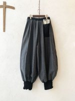 画像7: MARCHE' DE SOEUR/ウールヘリンボンピエロパンツ・杢チャコール (7)