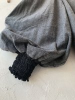 画像2: MARCHE' DE SOEUR/ウールヘリンボンピエロパンツ・杢チャコール (2)