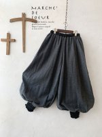 画像1: MARCHE' DE SOEUR/ウールヘリンボンピエロパンツ・杢チャコール (1)