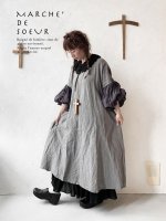 画像1: MARCHE' DE SOEUR／ギャザーペチパンツ・黒ボイルギャザー (1)