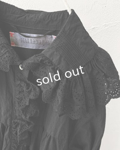 画像4: HALLELUJAH/Chemiscs de nuit 19c siecle 1800年代ナイトローブ・Black