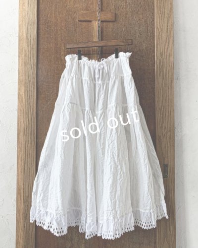 画像5: HALLELUJAH/Jupe etagee ティアードスカート・Off White