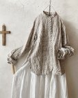 画像2: HALLELUJAH／Victorian Chemise ヴィクトリア時代のシャツ・Flax (2)