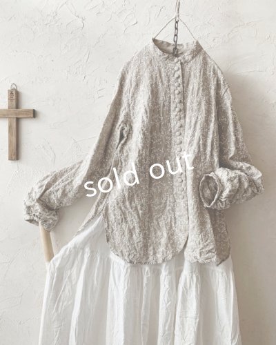 画像2: HALLELUJAH／Victorian Chemise ヴィクトリア時代のシャツ・Flax