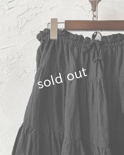 画像5: HALLELUJAH/Jupe etagee ティアードスカート・Black