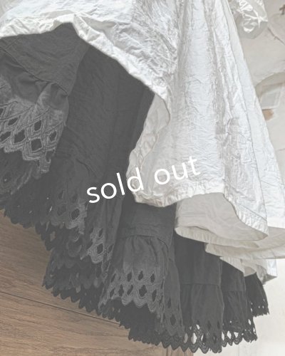 画像6: HALLELUJAH/Jupe etagee ティアードスカート・Black