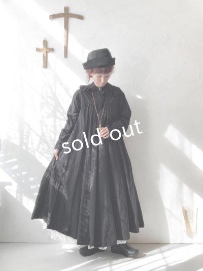 画像12: HALLELUJAH/Chemiscs de nuit 19c siecle 1800年代ナイトローブ・Black