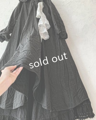 画像6: HALLELUJAH/Robe  a col claudine(1900)クロディーヌの襟のドレス・Black