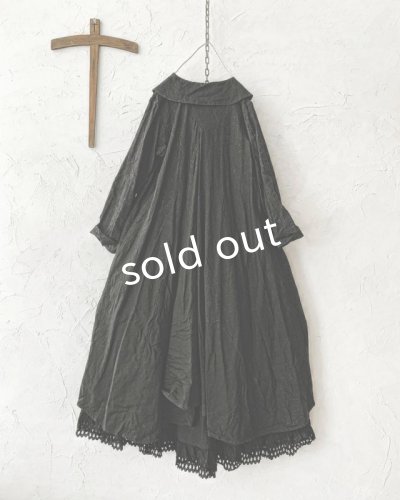 画像12: HALLELUJAH/Robe  a col claudine(1900)クロディーヌの襟のドレス・Black