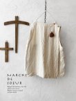 画像1: MARCHE' DE SOEUR／肩ボタンスリットベスト・インペリアル生成り (1)