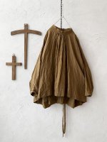 画像2: MARCHE' DE SOEUR／バッククロスギャザープルオーバー・ブラウンカーキ (2)