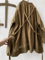 画像7: MARCHE' DE SOEUR／バッククロスギャザープルオーバー・ブラウンカーキ (7)