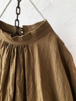 画像3: MARCHE' DE SOEUR／バッククロスギャザープルオーバー・ブラウンカーキ (3)