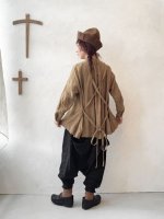 画像14: MARCHE' DE SOEUR／バッククロスギャザープルオーバー・黒 (14)