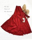 画像12: the last flower of the afternoon／静寂の欠片 ローブシャツドレス・agate red