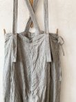 画像3: MARCHE' DE SOEUR／ふっくら織シャンブレーリネンサスペンダーパンツ・杢グレー (3)