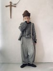 画像12: MARCHE' DE SOEUR／ふっくら織シャンブレーリネンサスペンダーパンツ・杢グレー (12)