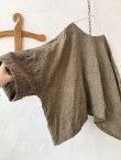 画像4: MARCHE' DE SOEUR／グレンチェックリネンショートジャケット・ヴィンテージカーキ (4)