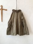 画像9: MARCHE' DE SOEUR／グレンチェックリネンフローフリルブラウス・ヴィンテージカーキ (9)