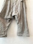 画像6: MARCHE' DE SOEUR／ふっくら織シャンブレーリネンサスペンダーパンツ・杢グレー (6)