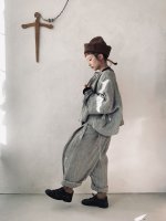 画像11: MARCHE' DE SOEUR／ふっくら織シャンブレーリネンショートジャケット・杢グレー (11)