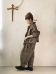 画像12: MARCHE' DE SOEUR／グレンチェックリネンフローフリルブラウス・ヴィンテージカーキ (12)