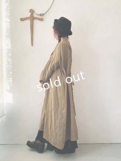 画像14: MARCHE' DE SOEUR／バッククロスギャザーワンピース・ブラウンカーキ