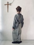 画像14: MARCHE' DE SOEUR／ふっくら織シャンブレーリネンサスペンダーパンツ・杢グレー (14)