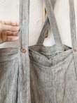 画像5: MARCHE' DE SOEUR／ふっくら織シャンブレーリネンサスペンダーパンツ・杢グレー (5)