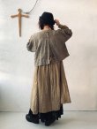 画像11: MARCHE' DE SOEUR／グレンチェックリネンショートジャケット・ヴィンテージカーキ (11)