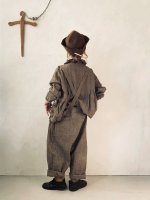 画像13: MARCHE' DE SOEUR／グレンチェックリネンフローフリルブラウス・ヴィンテージカーキ (13)