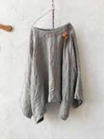画像8: MARCHE' DE SOEUR／ふっくら織シャンブレーリネンショートジャケット・杢グレー (8)
