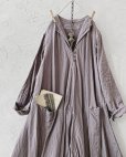 画像2: HALLELUJAH／Robe de femme de chambre 小間使いローブ衿付・Gray (2)