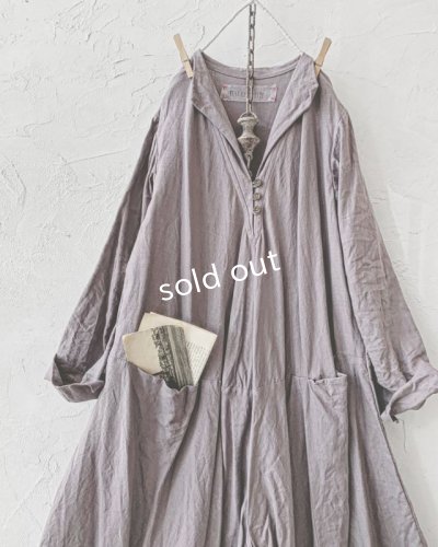 画像2: HALLELUJAH／Robe de femme de chambre 小間使いローブ衿付・Gray