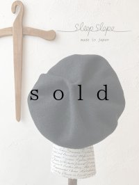sleep slope/おおきめホイップベレー帽・ブラック