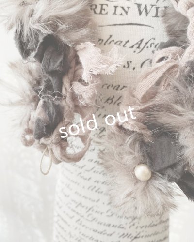 画像3: toromeco/裂き編みfurry首飾り・brown