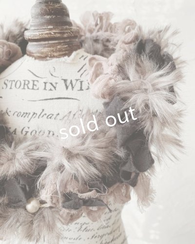 画像4: toromeco/裂き編みfurry首飾り・brown