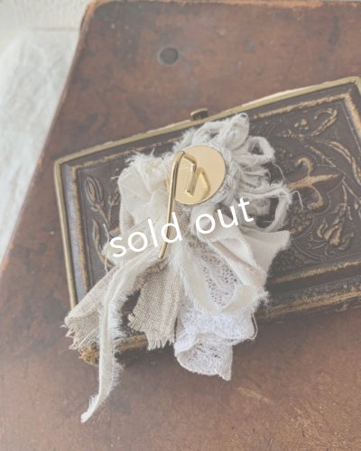 画像6: toromeco／裂き編みフラワーのポニーフック