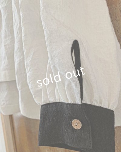 画像5: MARCHE' DE SOEUR／チャーチカフスブラウス・エクリュ×黒