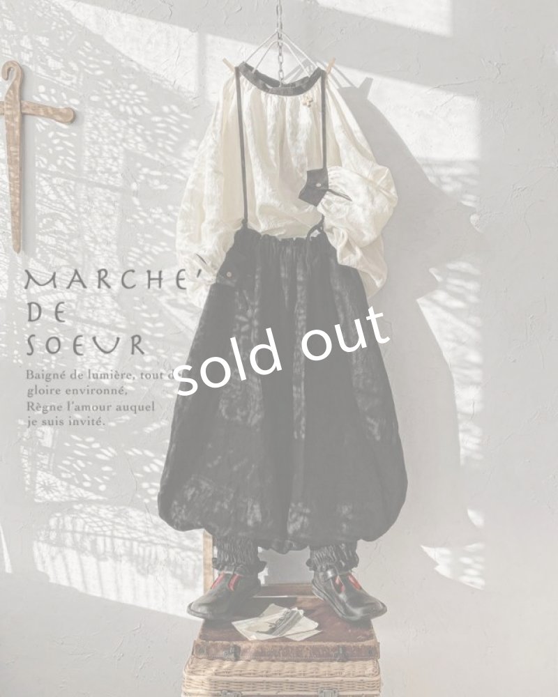 画像3: MARCHE' DE SOEUR／ピエロパンツ・黒 (3)