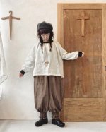 画像12: MARCHE' DE SOEUR／チャーチカフスブラウス・黒×エクリュ (12)