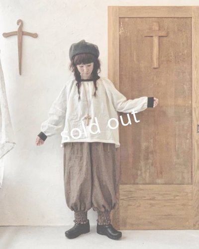 画像11: MARCHE' DE SOEUR／チャーチカフスブラウス・エクリュ×黒