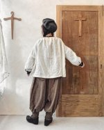 画像13: MARCHE' DE SOEUR／チャーチカフスブラウス・黒×エクリュ (13)