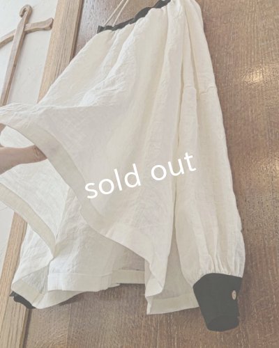 画像6: MARCHE' DE SOEUR／チャーチカフスブラウス・エクリュ×黒