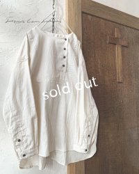 je suis comme je suis/「佇む」プルオーバーシャツ・アンティークミルクホワイト