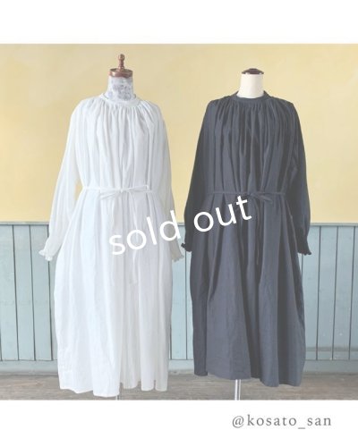 画像3: kosatofuku／シャーリングギャザーのドレス