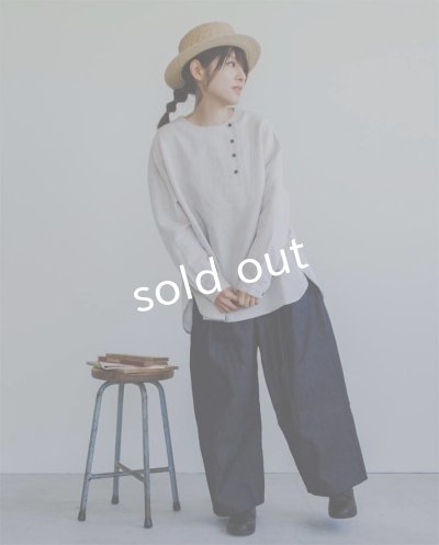 画像10: je suis comme je suis/「佇む」プルオーバーシャツ・アンティークミルクホワイト