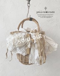 pollenbienco／アンティークレースと十字架のニーナバッグ